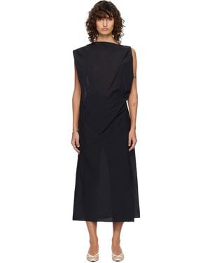 Jacquemus 'The Drap' Midi Dress - Black