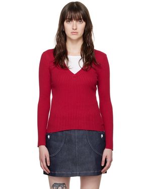 A.P.C. Pull camille rouge édition katie holmes