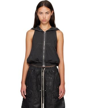 Rick Owens Tower Cyclops Sl Hoodie - Black