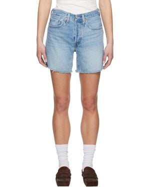 Levi's Short Mi-Cuisses 501 Bleu En Denim Léger