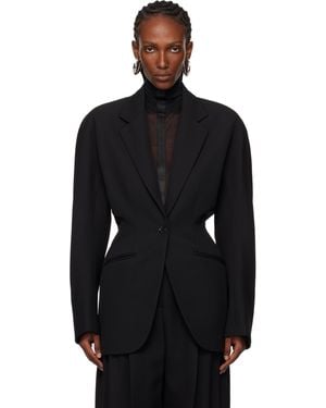 Mugler Cinched Blazer - Black