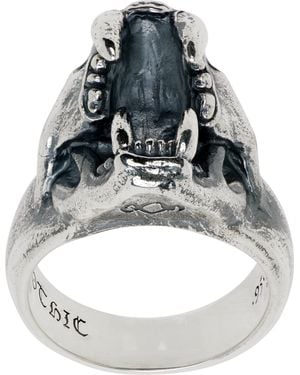 Yohji Yamamoto Puma Skull Ring - Gray