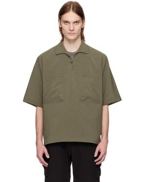 Snow Peak Khaki Pe Light Poplin Shirt - Green