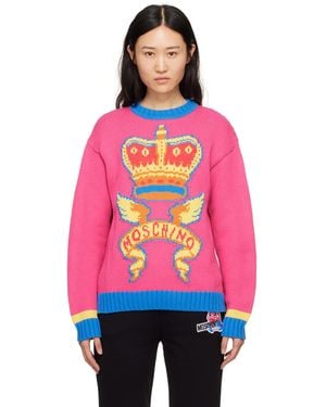Moschino Jacquard Jumper - Red