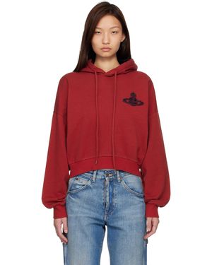 Vivienne Westwood Cropped Box Hoodie - Red