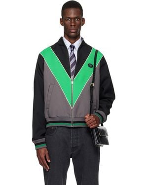 Valentino Inlaid V Track Jacket - Black