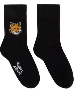 Maison Kitsuné ブラック フォックスヘッド ソックス