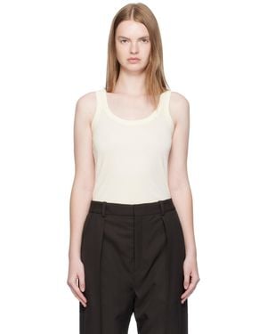 Lemaire Off- Rib Tank Top - Black