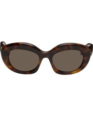 Loewe Curvy Logo Cat-Eye Sunglasses - Black