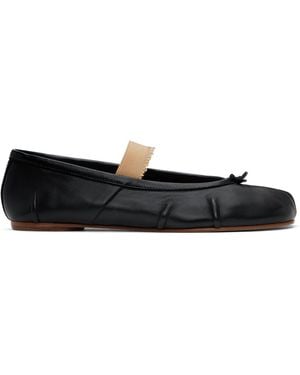 Maison Margiela Tabi Elastic Band Ballerina Flats - Black