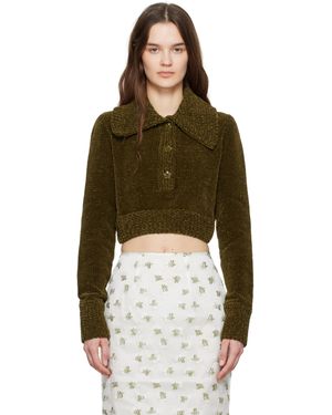 Cecilie Bahnsen Khaki Calla Jumper - Green