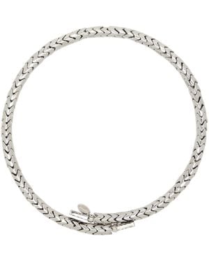 Toga Metal Choker Necklace - Metallic