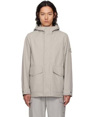 Stone Island グレー Weatherproof Cotton Canvas コート - マルチカラー