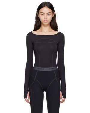 On Shoes Fka Twigs Editi Studio Lg Sleeve Sport Top - Black