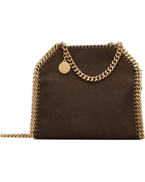Stella McCartney Falabella Faux-Suede Tiny Bag - Black
