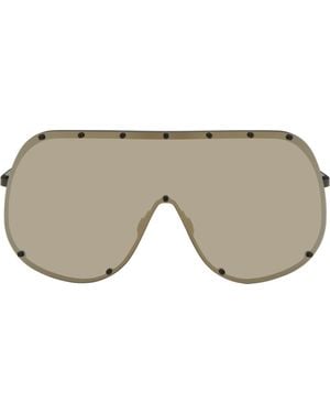 Rick Owens Temple Mask Sunglasses - Black