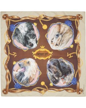 OPEN YY 'International Pet Club' Scarf - Metallic