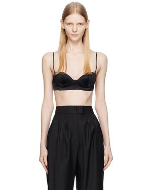 Bevza Camisole Noire À Bonnets Graphiques