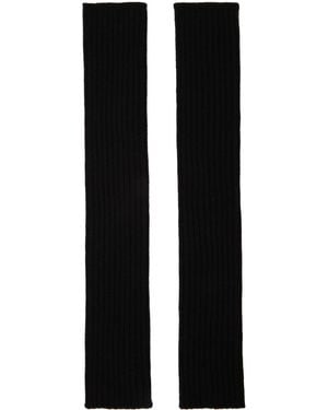 Rick Owens リブ アームウォーマー - ブラック
