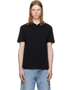 Balmain Small Vintage Embroidered Polo - Black
