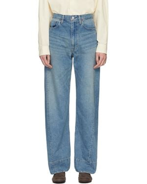 Ssstein Twist Cut Jeans - Blue