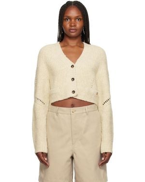 RECTO. Button Cardigan - Natural
