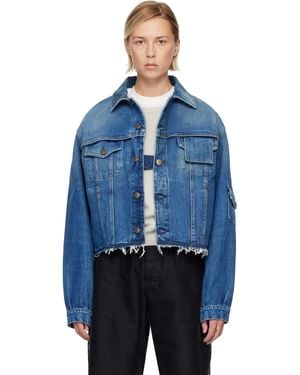 Maison Margiela ブルー パネル デニムジャケット