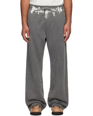 Palm Angels Waist Logo Joggers - Grey
