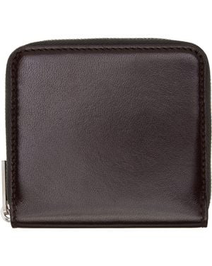 【関税込み】Rick Owens ブラウン Hollywood ジップウォレット 希少レア リックオウエンス 長財布 ラウンドジップ ウォレット
