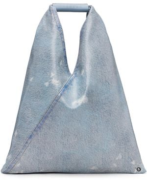 MM6 by Maison Margiela Small Triangle Tote - Blue