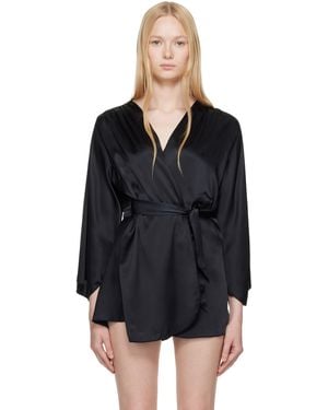 Fleur du Mal Angel Sleeve Robe - Black