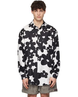 Marni ブラック＆ホワイト Dillies Print シャツ
