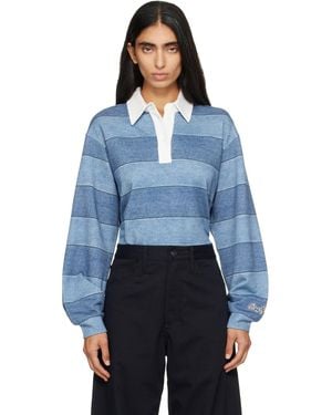 Rag & Bone Polo De Rugby Bleu En Miramar