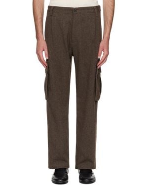 HUGO Relaxed-Fit Wool Trousers - Multicolour