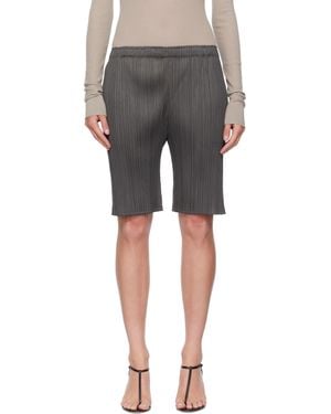 Pleats Please Issey Miyake June Monthly Colours Shorts - Black