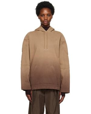 Dion Lee ブラウン＆トープ パッド入り Sunfade フーディ