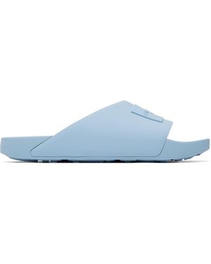 Givenchy Sandales À Enfiler De Style Mule Bleues À Logo
