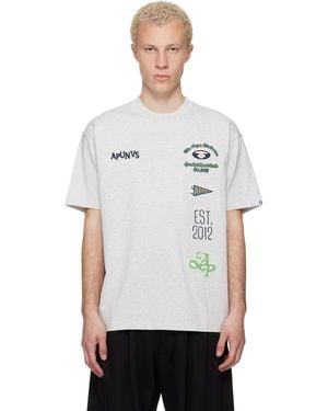 Aape By A Bathing Ape 'Aapeunvs' Multi-Logo T-Shirt - White