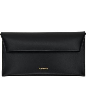 Jil Sander Folded Clutch - Black