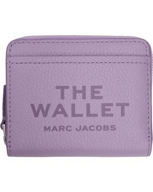 Marc Jacobs 'The Leather Mini Compact' Wallet - Purple