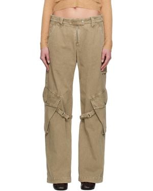 Acne Studios Canvas Cargo Trousers - Natural