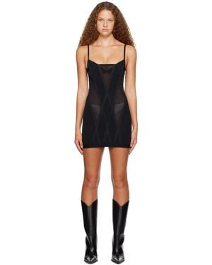 Dion Lee Oblique Minidress - Black