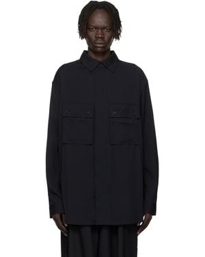 Y-3 Rayon Twill Shirt - Blue