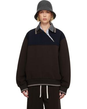 Miu Miu Zipper Sweatshirt - Black