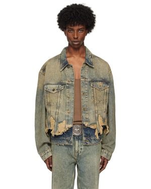 Guess Distressed Denim Jacket - Black