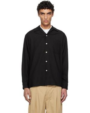 Wacko Maria 50's Open Collar Shirt - Black