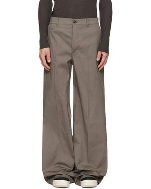Rick Owens Tower Work Trousers - Brown