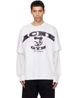 Acne Studios Off- Layered Sleeve T-Shirt - White