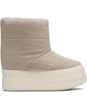 Rick Owens Taupe Concordians Mega Bumper Low Lunar Boots - Grey