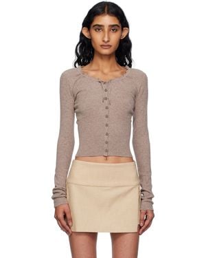 Mirror Palais Drawstring Cardigan - Black